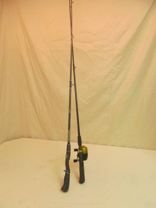 lot 144 image: Pair of Fishing Rods, One with Reel, Southbend Reel, Regal Rod