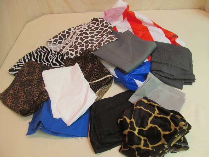 lot 152 image: Variety of Material Pieces