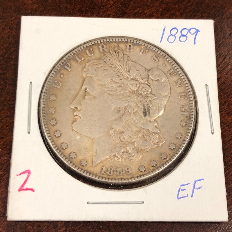 1889 Morgan silver dollar...
