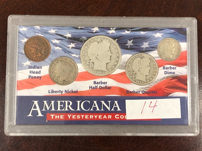 (5) piece coin set 1989 IHP, 1910 ...