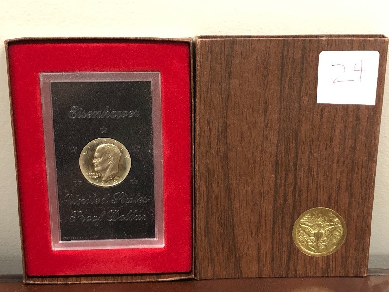 1974-S Eisenhower Proof Silver Doll...