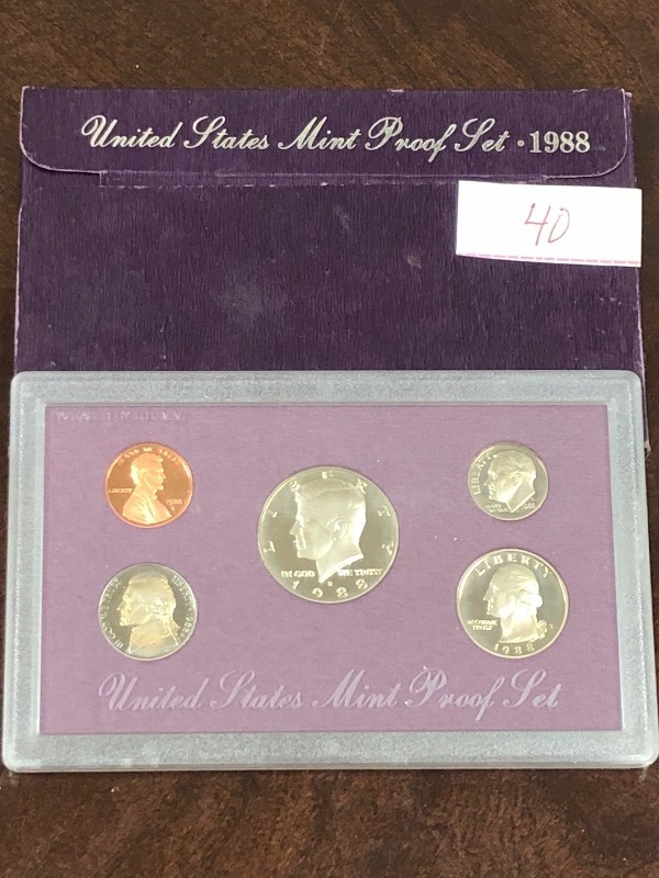 1988 5-piece proof set...