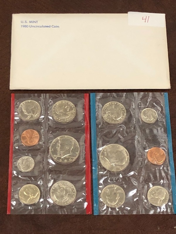 1980 13-piece US uncirculated set...