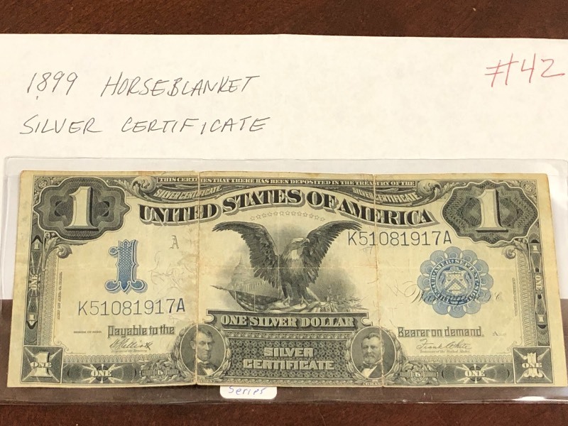 1899 series  Horseblanket one dol...