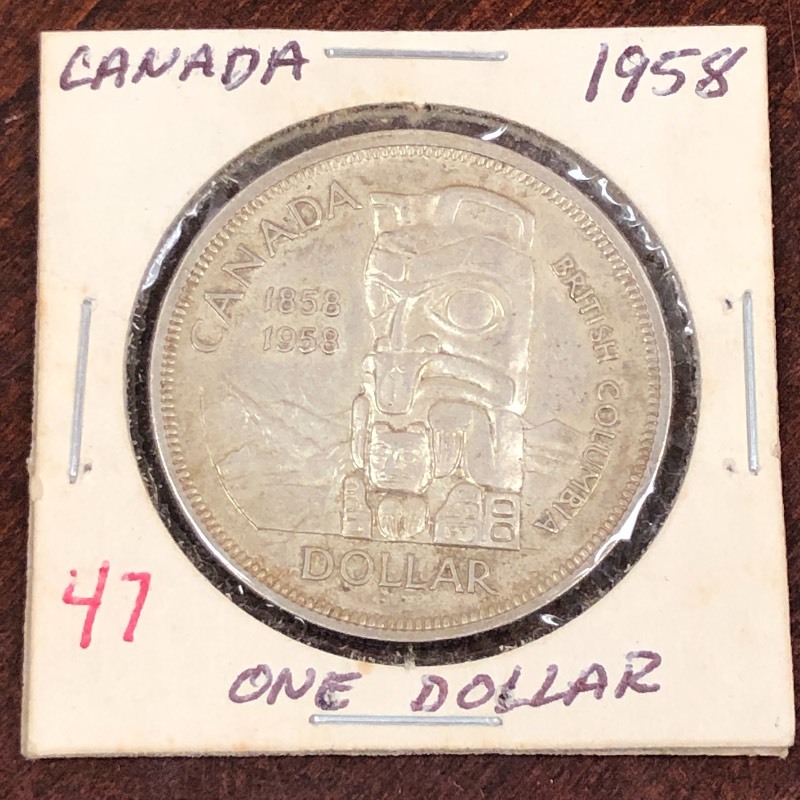 1958 Canadian Silver dollar...