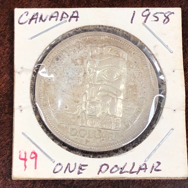 1958 Canadian Silver dollar...