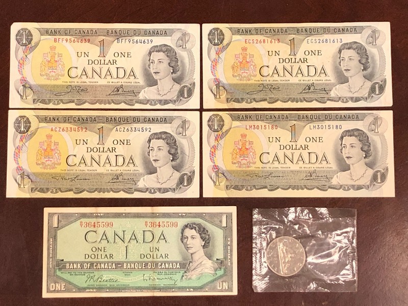 1954 Series dollar, 4) 1973 Series ...