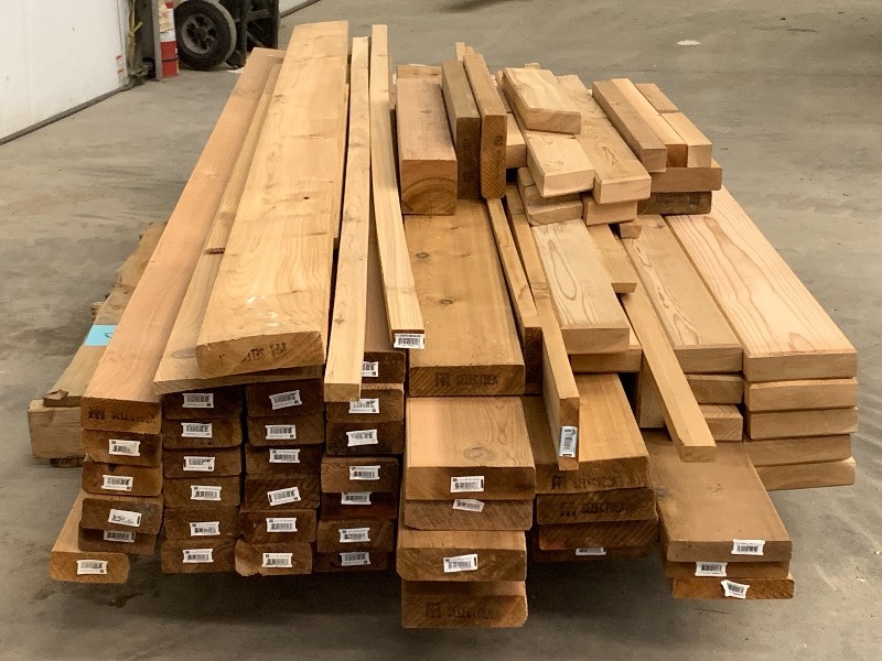 lot 13 image: Pallet Lot Of Western Red Cedar Lumber
