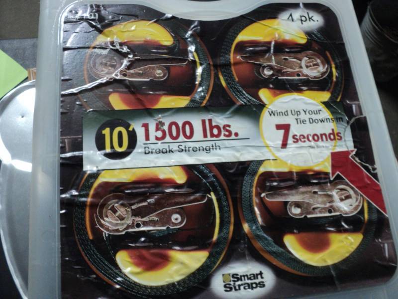 lot 14 image: 4 pack Smart Straps- 10 ft 1500 lbs...