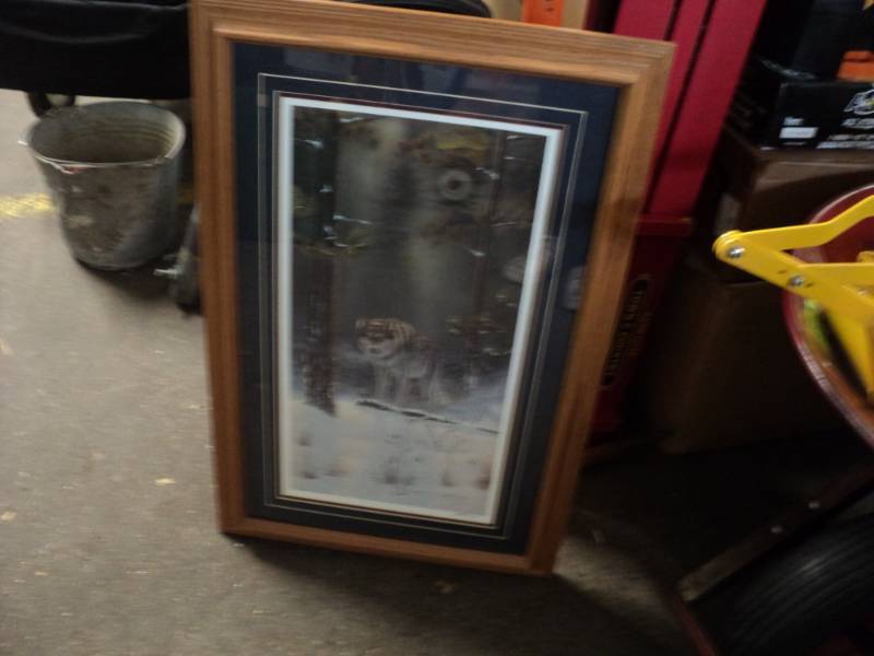 lot 23 image: 19 x 30 Kelly Framed Print Signed a...