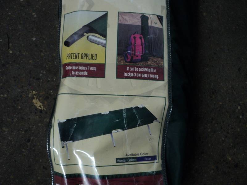 lot 28 image: Backpacking Camping Cot...