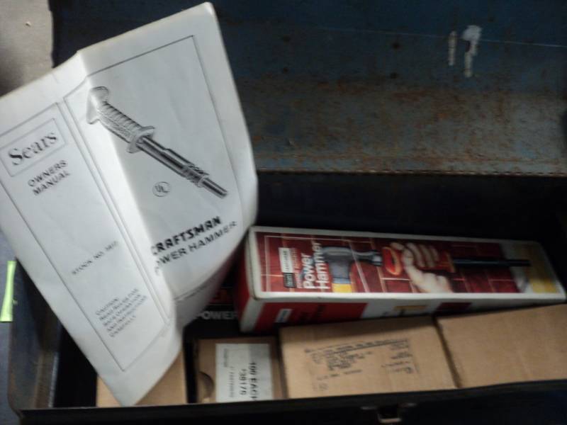 lot 63 image: Metal Tool Box with Sears Craftsman...