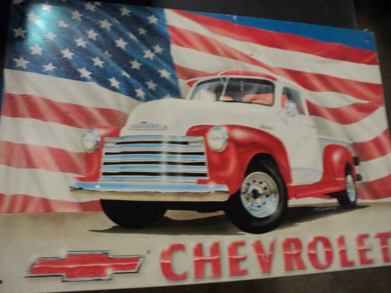 lot 111 image: 16 x 10 Chevrolet Metal Sign...