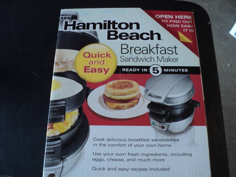 lot 148 image: Hamilton Beach Breakfast Sandwich M...