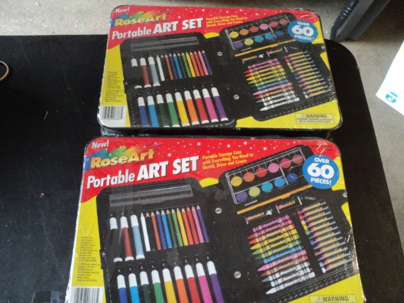 lot 172 image: 2 New Rose Art Portable Art Sets...
