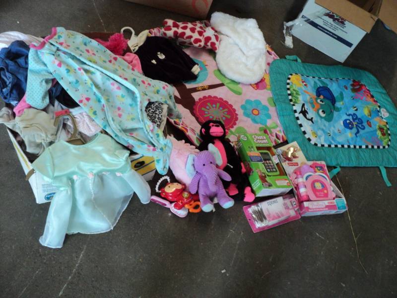 lot 200 image: Baby Clothes, toys and supplies...