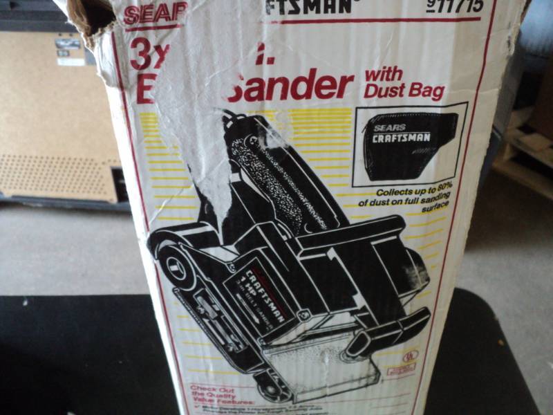 lot 208 image: Craftsman 1HP 3 Belt Sander...