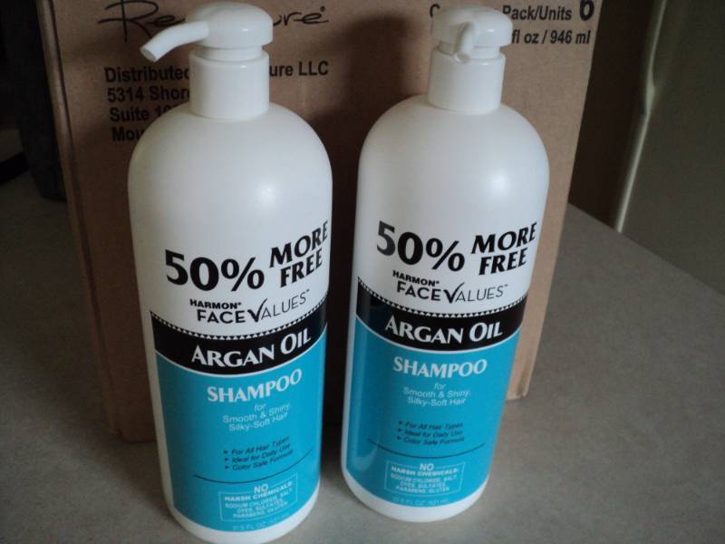 lot 217 image: 2 - 31.5 Fl oz Argan Oil Shampoo- r...