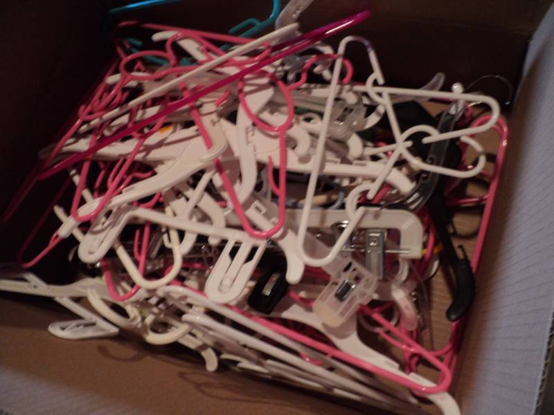 lot 230 image: Box of Hangers, Childrens and adul...