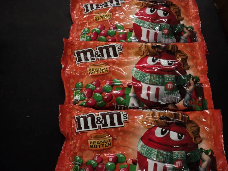lot 303 image: 3 Bags Peanut Butter M and Ms 11.4...
