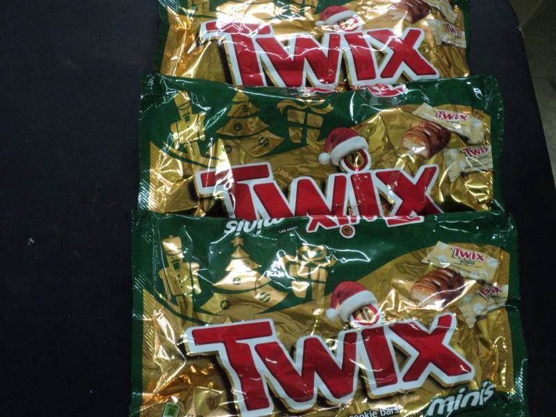 lot 308 image: 3 Bags Twix Minis 11.50 oz per bag...