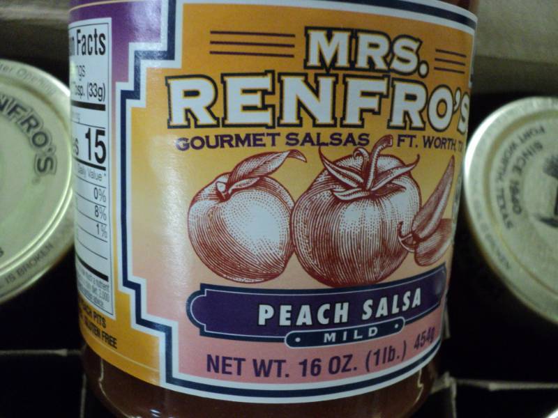 lot 315 image: 6 Jars Mrs Renfros Peach Salsa...