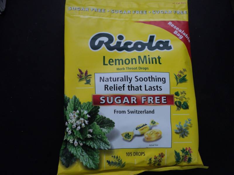 lot 323 image: Ricola Lemon Mint Herb Throat Drops...