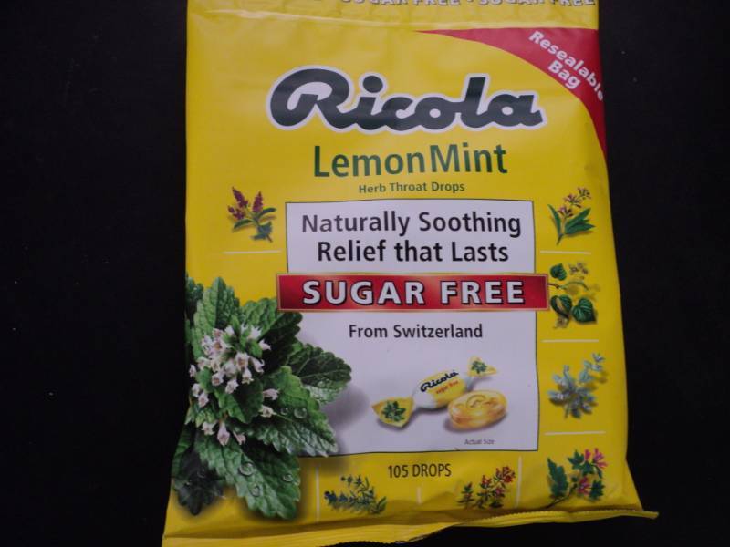 lot 324 image: Ricola Lemon Mint Herb Throat Drops...