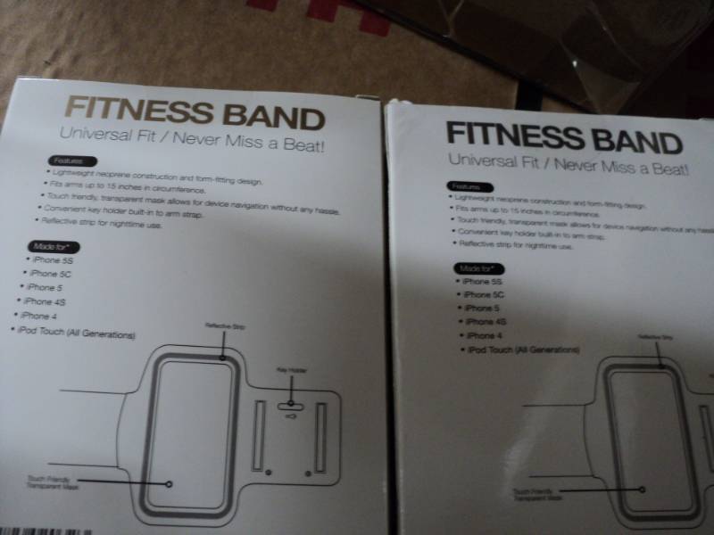 lot 369 image: Great resale bulk pallet lot of Gems Fitness band cell phone holders
