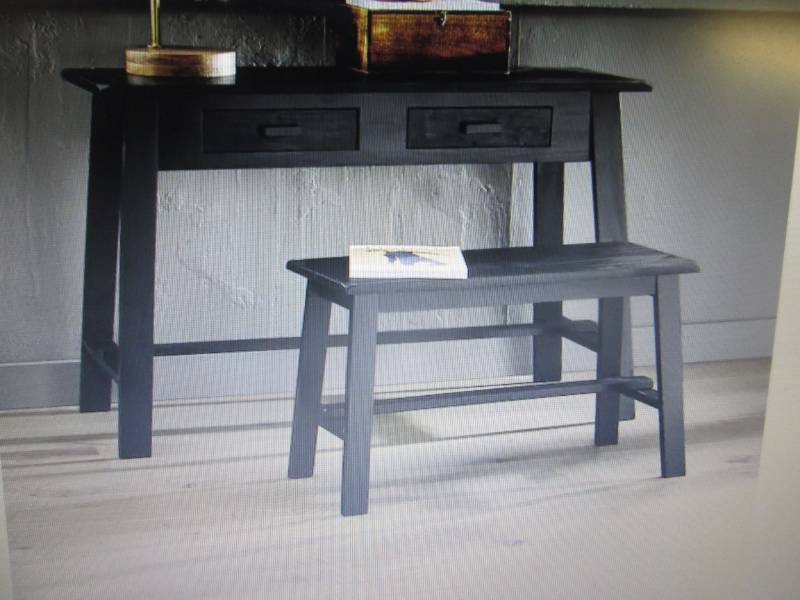 Rustic Desk and Bench open box Reta...