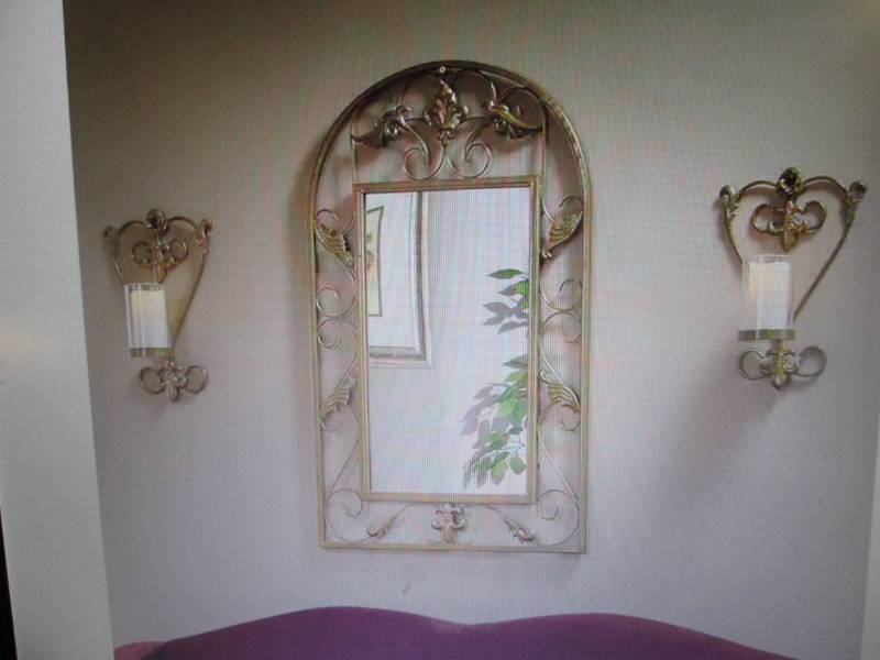 Veronica Mirror and Sconce Set open...
