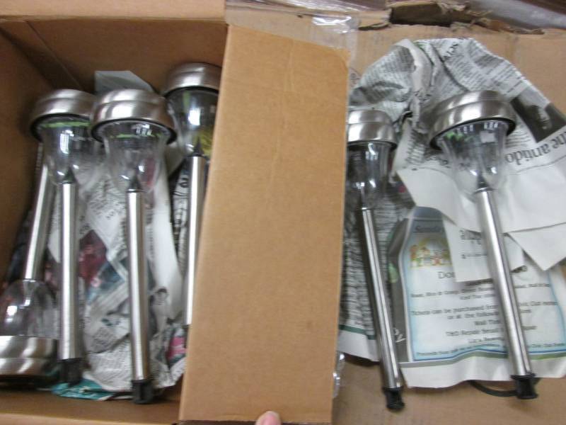 Set of 6 Solar Stake Lights unteste...