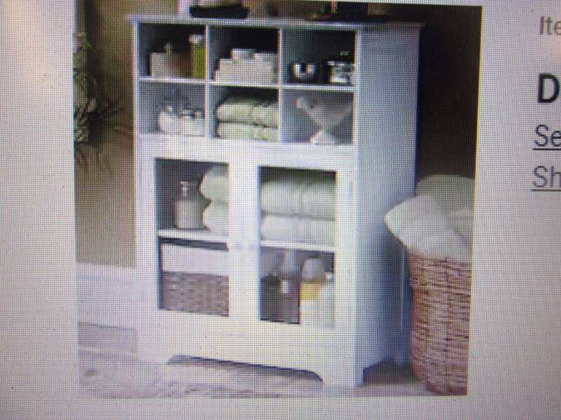 6 Cubby Double Door  Cabinet open b...