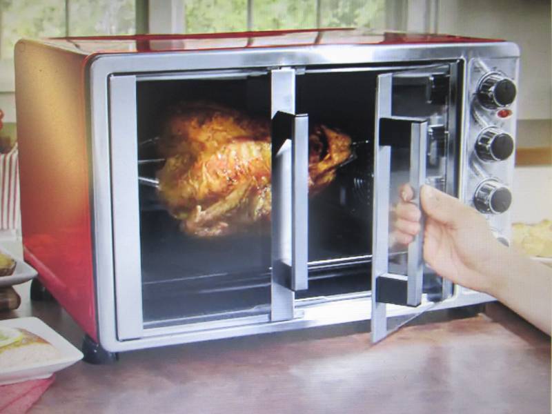 Double-Door Toaster Oven with Conve...