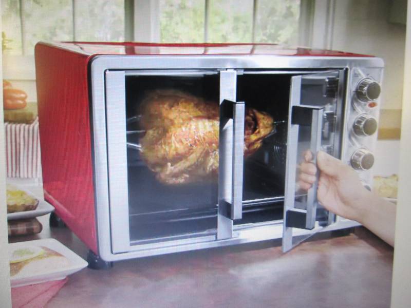 Double-Door Toaster Oven with Conve...