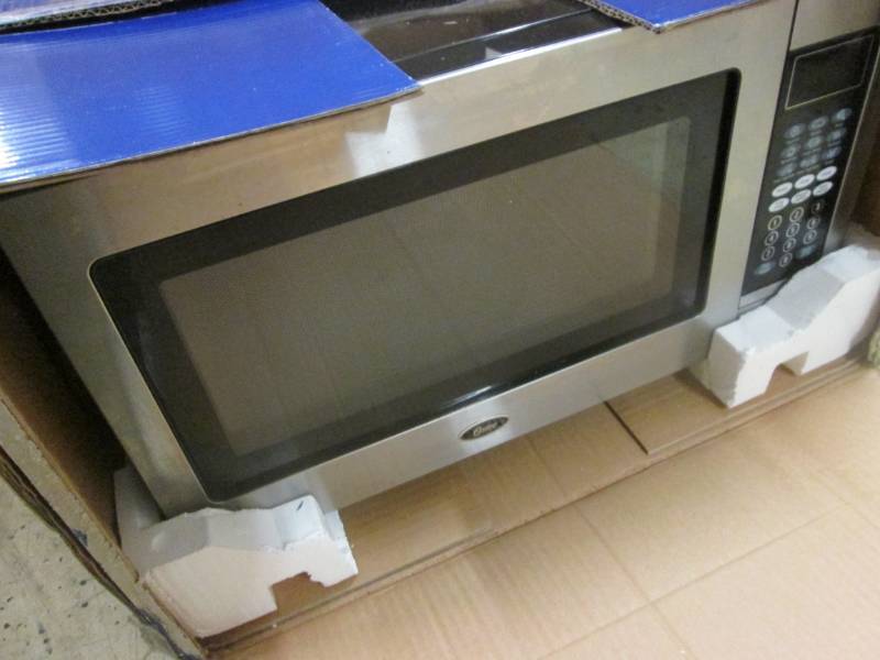 Stainless Steel 1.1 Cu. Ft. Microwa...