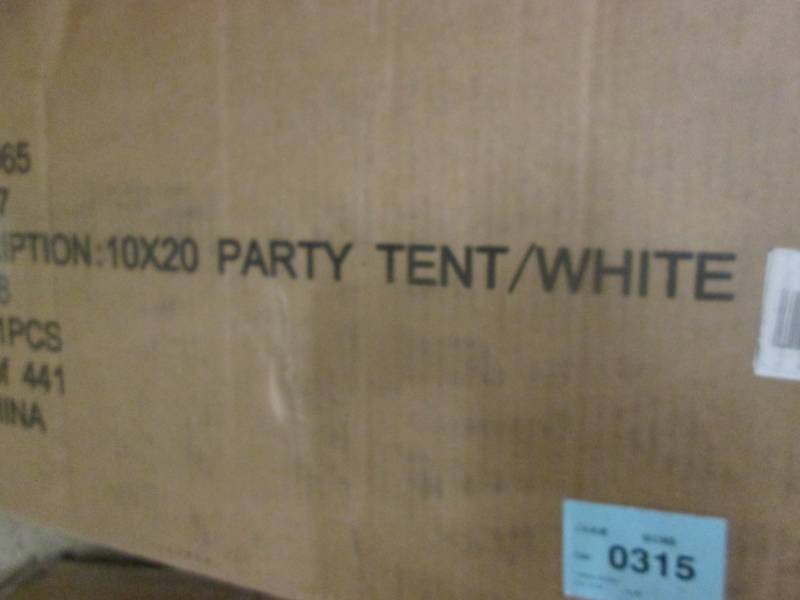 10 x 20 White Party Tent Frame Only...