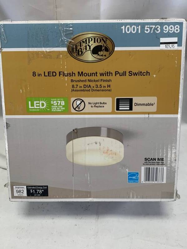 lot 88 image: 8 Flush Mount Light ($30 at Home Depot)
