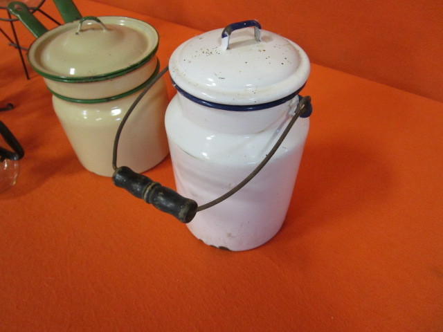 lot 75 image: Vintage Enamelware & Coffee Warmers
