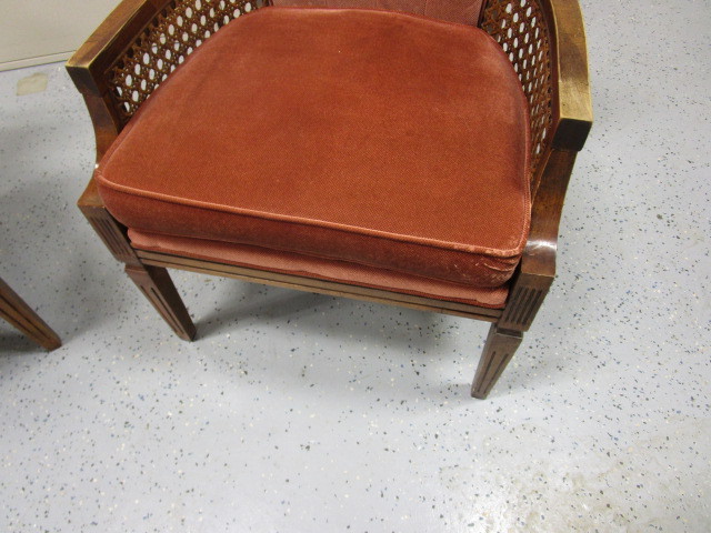 lot 118 image: Padded Wooden Chairs