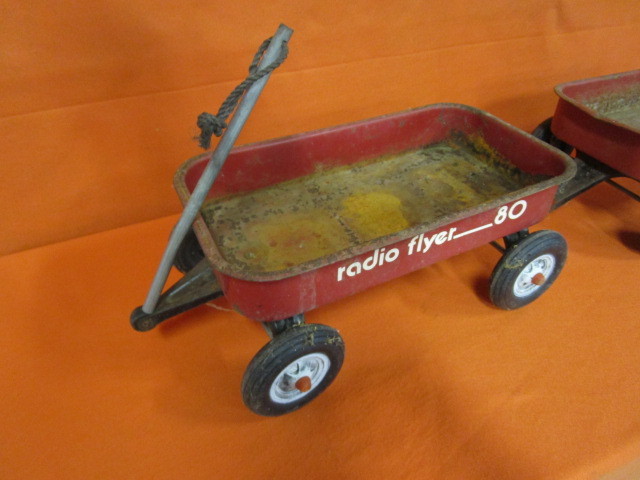 lot 144 image: (2) Radio Flyer Wagons