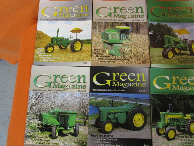 lot 153 image: Green Magazine Oct 2016 to July 2018