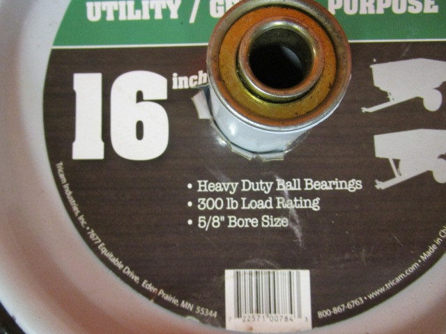 lot 164 image: (New) WheelbarrowGarden Trailer Wheel & Tire