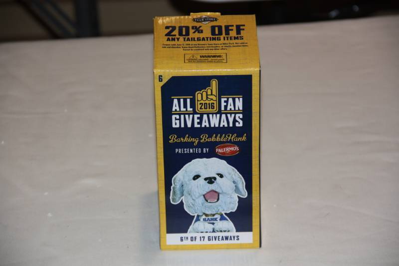 2016 Milwaukee Brewers Barking Hank Bobblehead
