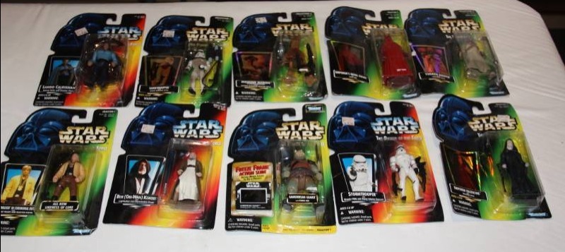 Star Wars The Power of the Force Figure Lot  10 Items