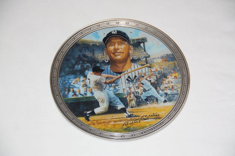 1996 New York Yankees Mickey Mantle Plate