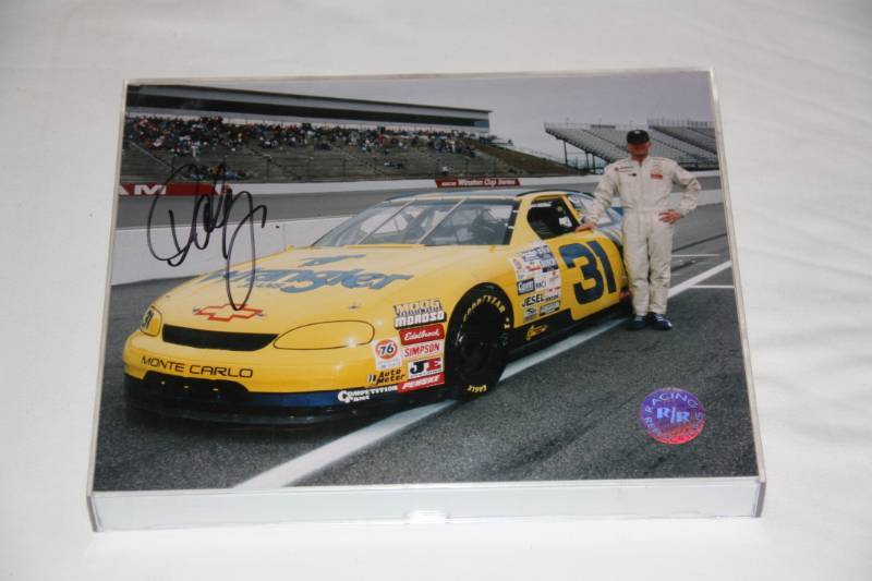 Dale Earnhardt Jr 8x10 Photo Auto Yellow Wrangler