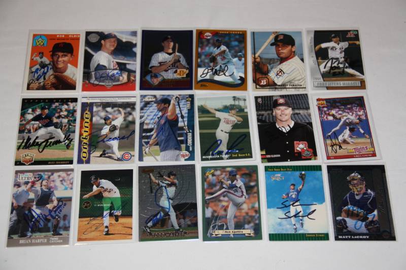 1990s to Current Minnesota Twins In Person Auto Lot  18 Items
