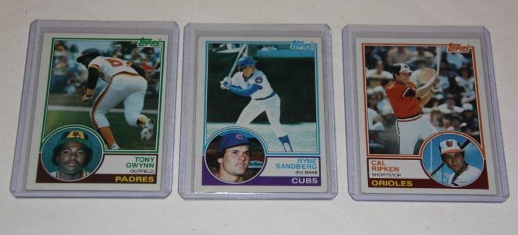 1982 Topps Tony Gwynn RC Ryne Sandberg RC Cal Ripken Jr 2nd