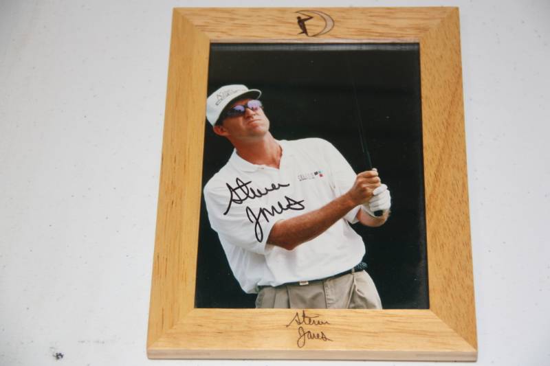 Steven Jones Laserwave Framed Photo Auto